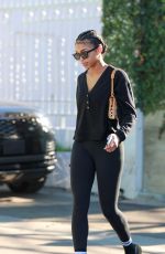 LORI HARVEY Arrives at Pilates Class in West Hollywood 01/09/2022