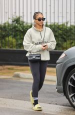 LORI HARVEY Leaves a Gym in Los Angeles 01/07/2022