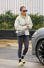 LORI HARVEY Leaves a Gym in Los Angeles 01/07/2022