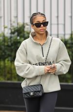 LORI HARVEY Leaves a Gym in Los Angeles 01/07/2022