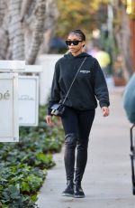 LORI HARVEY Out Shopping on Melrose Place in West Hollywood 01/06/2022