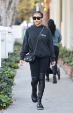 LORI HARVEY Out Shopping on Melrose Place in West Hollywood 01/06/2022