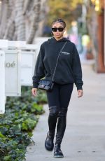 LORI HARVEY Out Shopping on Melrose Place in West Hollywood 01/06/2022