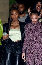 LORI HARVEY Out to Her Early 25th Birthday Celebration Dinner at Nobu in Malibu 01/11/2022