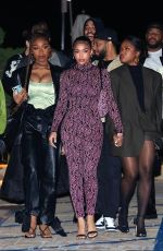 LORI HARVEY Out to Her Early 25th Birthday Celebration Dinner at Nobu in Malibu 01/11/2022