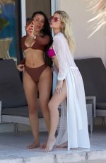 LOTTIE MOSS in Bikini at a Beach in Antigua 01/16/2022