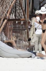 LUANN DE LESSEPS in Bikini at a Beach in Tulum 01/02/2022