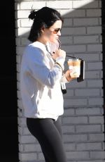 LUCY HALE Leaves a Yoga Class in West Hollywood 01/03/2022