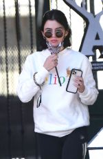 LUCY HALE Leaves a Yoga Class in West Hollywood 01/03/2022