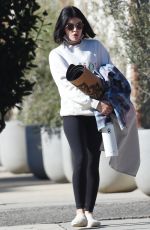 LUCY HALE Leaves a Yoga Class in West Hollywood 01/03/2022