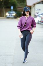 LUCY HALE Out and About in Los Angeles 01/06/2022