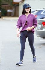 LUCY HALE Out and About in Los Angeles 01/06/2022