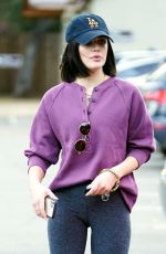 LUCY HALE Out and About in Los Angeles 01/06/2022