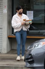 LUCY HALE Out for Coffee at Alfred in Los Angeles 01/15/2022