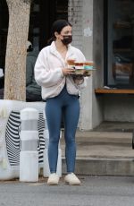 LUCY HALE Out for Coffee at Alfred in Los Angeles 01/15/2022