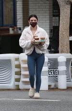 LUCY HALE Out for Coffee at Alfred in Los Angeles 01/15/2022