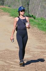 LUCY HALE Out Hiking in Los Angeles 01/27/2022