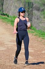 LUCY HALE Out Hiking in Los Angeles 01/27/2022
