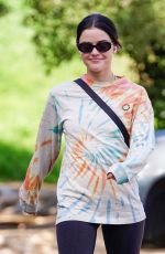 LUCY HALE Out Hiking in Los Angeles 01/28/2022