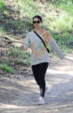 LUCY HALE Out Hiking in Los Angeles 01/28/2022