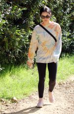 LUCY HALE Out Hiking in Los Angeles 01/28/2022