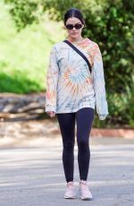 LUCY HALE Out Hiking in Los Angeles 01/28/2022