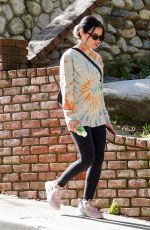 LUCY HALE Out Hiking in Los Angeles 01/28/2022