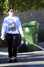LUCY HALE Out with Her Dogs in Hollywood Hills 01/05/2022