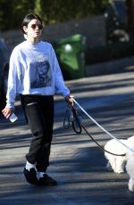 LUCY HALE Out with Her Dogs in Hollywood Hills 01/05/2022