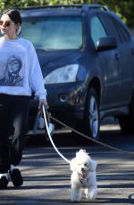 LUCY HALE Out with Her Dogs in Hollywood Hills 01/05/2022