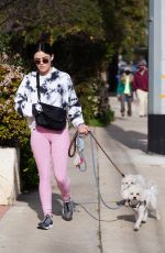 LUCY HALE Out with Her Dogs in Los Angeles 01/12/2022