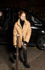 MADELAINE PETSCH Out for Dinner at Cesar Paris Restaurant 01/25/2022