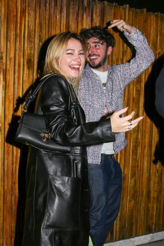MADELYN CLINE and Zack Bia at Nice Guy in West Hollywood 01/08/2022
