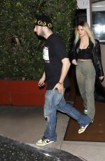 MADELYN CLINE and Zack Bia Leaves Giorgio Baldi in Santa Monica 01/16/2022