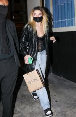 MADELYN CLINE Out for Dinner in Los Angeles 01/26/2022