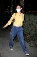 MADISON BEER Night Out in Beverly Hills 01/11/2022