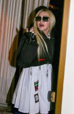 MADONNA Leaves Delilah in West Hollywood 01/13/2022