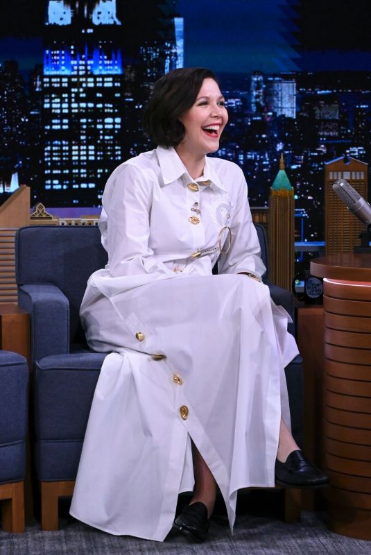 MAGGIE GYLLENHAAL at Tonight Show Starring Jimmy Fallon 01/12/2022