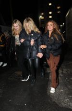 MAISIE SMITH and TILLY and HOLLY RAMSAY Arrives at Menagerie Bar and Restaurant in Manchester 01/29/2022