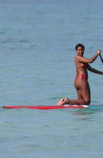 MALIA and SAHSA OBAMAM Paddle Boarding in Honolulu 12/18/2021