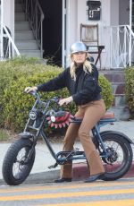 MALIN AKERMAN Out Riding a Bike in Los Angeles 01/14/2022