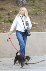 MALIN AKERMAN Out with Her Dog at a Park in Los Feliz 01/11/2022