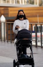 MARALEE NICHOLS Out with Her Baby in Santa Monica 01/18/2022