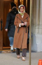 MARCIA GAY HARDEN on the Set of Uncouple in New York 01/14/2022