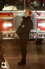 MARISKA HARGITAY and KELLI GIDDISH on the Set of Law and Order: Special Victims Unit in Bushwick 01/04/2022