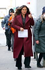 MARISKA HARGITAY on the Set of Law and Order: Special Victims Unit in New York 01/12/2022