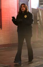 MARISKA HARGITAY on the Set of Law and Order: SVU in Bushwick 01/05/2022