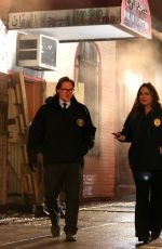 MARISKA HARGITAY on the Set of Law and Order: SVU in Bushwick 01/05/2022