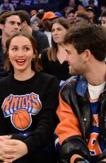 MAUDE APATOW at Knicks Game in New York 01/20/2022