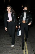 MAURA HIGGINS and FRANCESCA ALLEN at Zuma in London 01/12/2022 